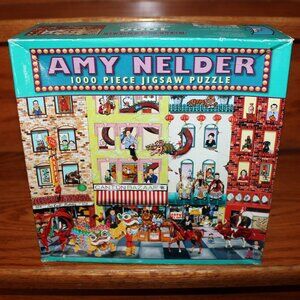 3/$88❤️sealed 2007 vintage Amy Nelder LUNAR PARADE Ceaco puzzle Chinese New Year
